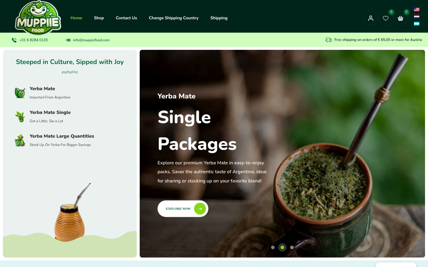 Screenshot of MuppieFood