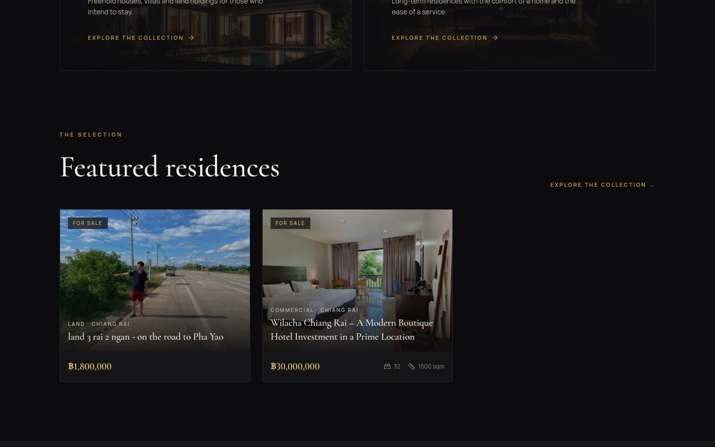 Screenshot of Real Estate Thai Property