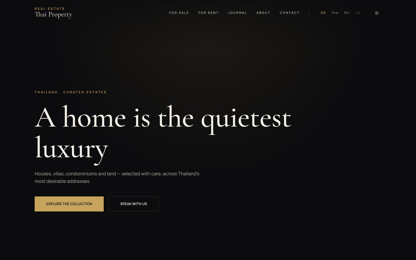 Screenshot of Real Estate Thai Property
