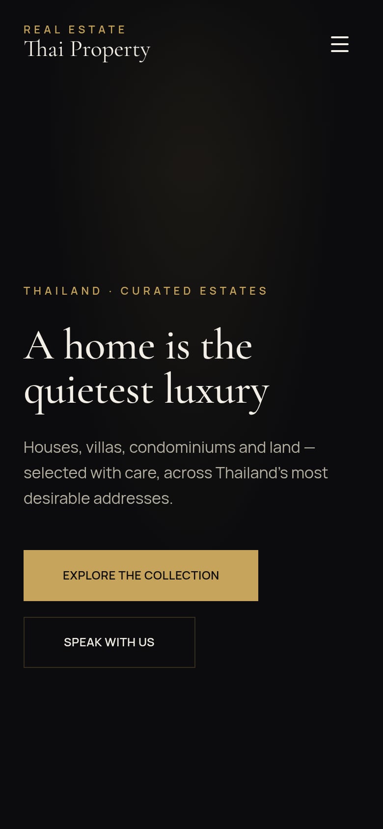 Real Estate Thai Property on a phone