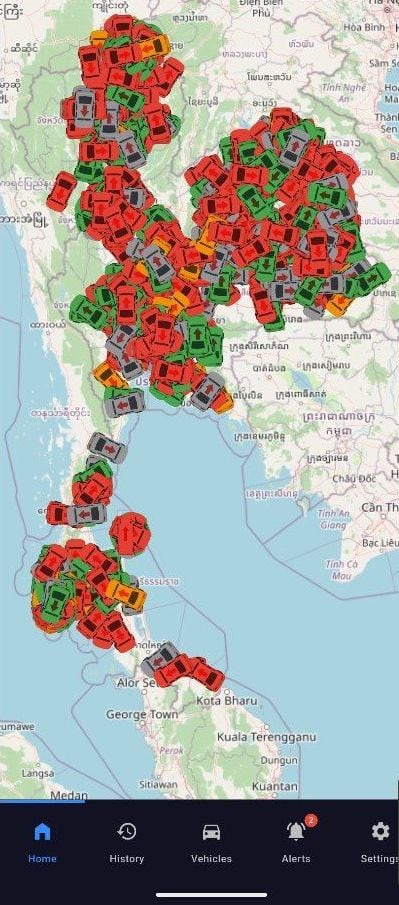 World GPS Tracker on a phone